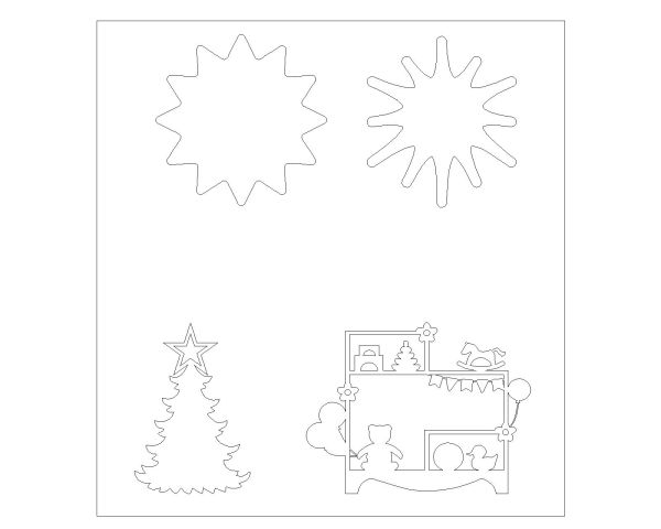 Free AutoCAD 2D Children Rooms Decoration Symbols - 26