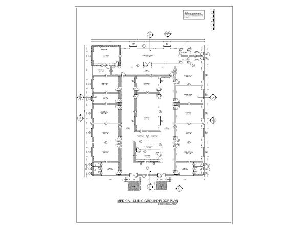 Free AutoCAD 2D Editable Drawings for Clinic Facility Ground Floor Plan_ 3