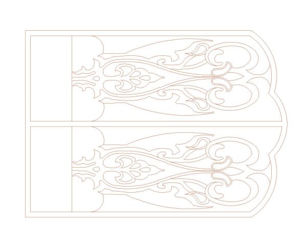 Free AutoCAD 2D Editable Drawings for CNC Designs for Gates & Windows - 7