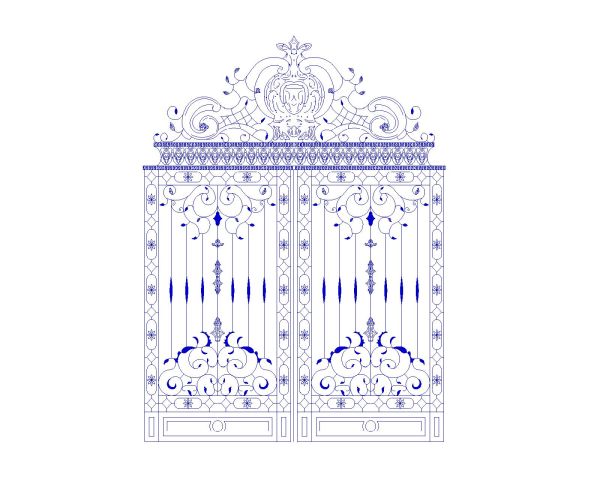 Free AutoCAD 2D Editable Drawings for CNC Designs for Gates & Windows - 8