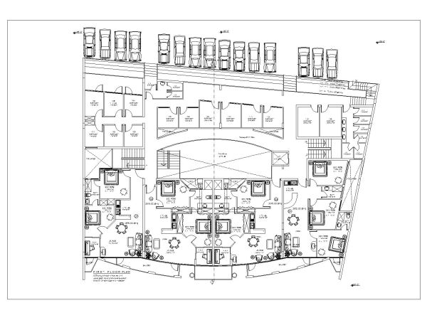 Free AutoCAD 2D editable Drawing of Commercial Apartments Building in Mountain -2