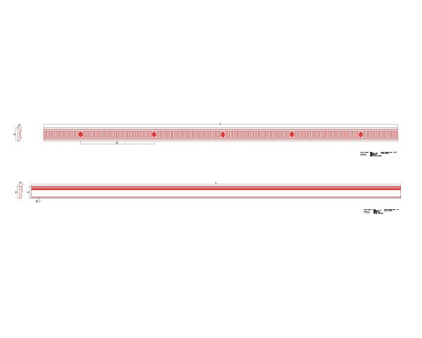 Free AutoCAD 2D Editable Drawings for Concrete Railing Design -3