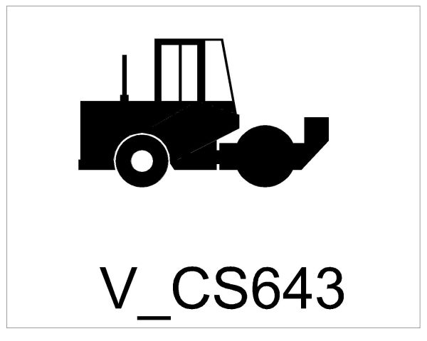Free AutoCAD 2D Editable Drawings for Construction Vehicle Symbols to use - 17