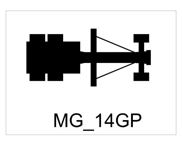 Free AutoCAD 2D Editable Drawings for Construction Vehicle Symbols to use - 25
