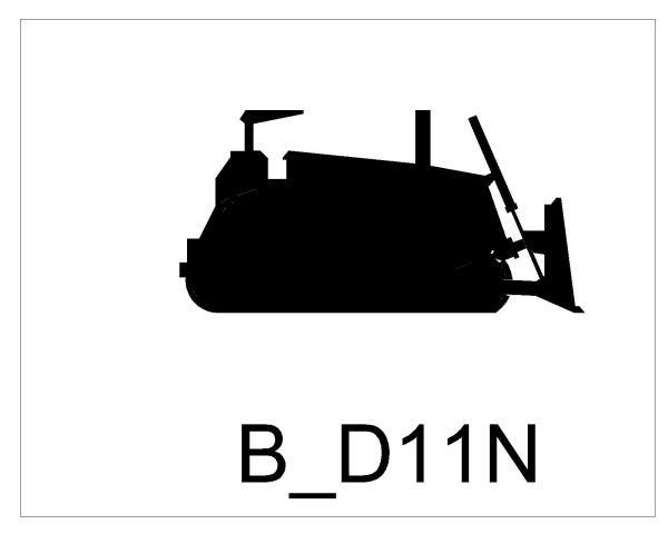Free AutoCAD 2D Editable Drawings for Construction Vehicle Symbols to use - 27