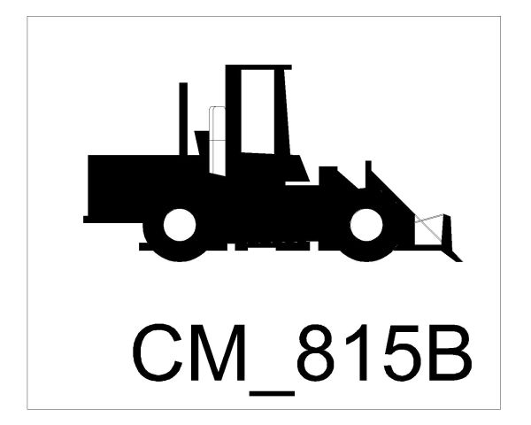 Free AutoCAD 2D Editable Drawings for Construction Vehicle Symbols to use - 36