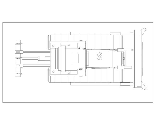 Free AutoCAD 2D Editable Drawings (Top & Sides) for Crawler Tractors & the Bulldozers_ 5