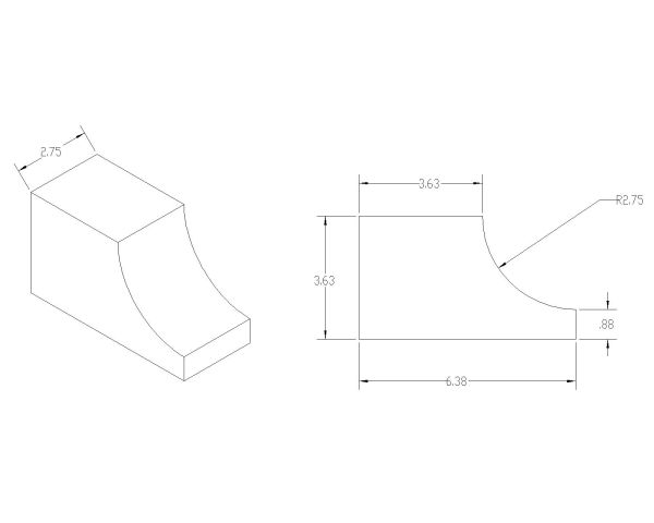 Free AutoCAD 2D Editable Drawings for Curbs & Blocks Isometric view with dimensions - 12