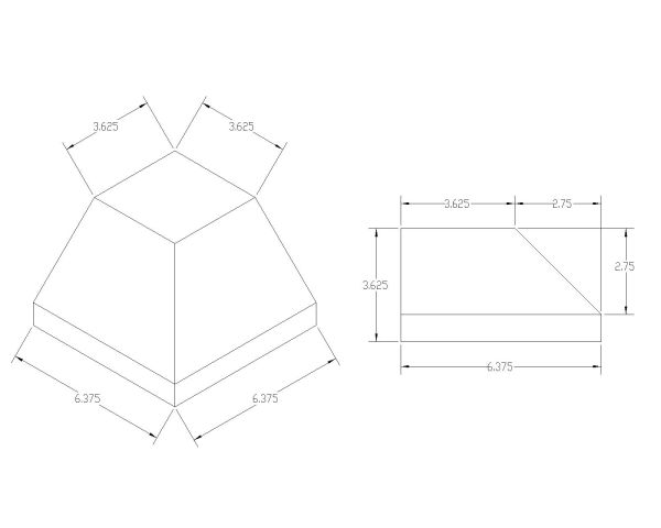 Free AutoCAD 2D Editable Drawings for Curbs & Blocks Isometric view with dimensions - 1