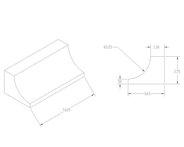 Free AutoCAD 2D Editable Drawings for Curbs & Blocks Isometric view with dimensions - 20