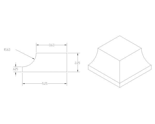 Free AutoCAD 2D Editable Drawings for Curbs & Blocks Isometric view with dimensions - 21