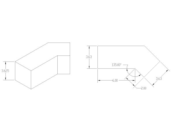 Free AutoCAD 2D Editable Drawings for Curbs & Blocks Isometric view with dimensions - 29