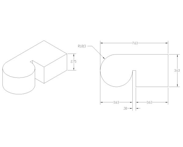 Free AutoCAD 2D Editable Drawings for Curbs & Blocks Isometric view with dimensions - 31