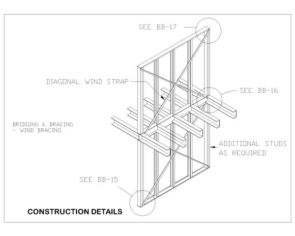 Free AutoCAD 2D editable dawings for Curtain Wall Bridging- (14)
