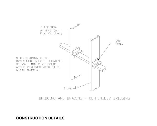 Free AutoCAD 2D Editable Drawings for Curtain Wall Bridging & Bracing with Technical Details - 5