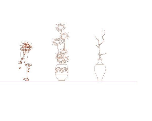 Decoration Flowers & Plants-22 CAD Block – DWG AutoCAD Editable Drawing (Free Download)