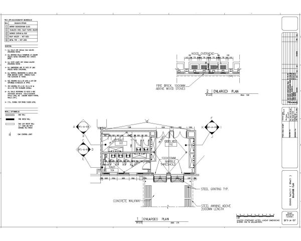Free AutoCAD 2D Editable Drawings for Commercial Dining Facility Plan-1