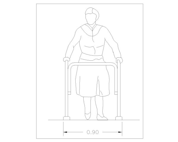 Free AutoCAD 2D Editable Drawings for Disabled People Signs_5