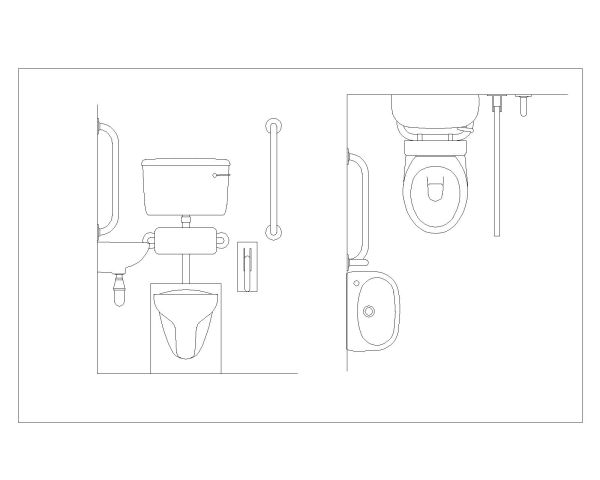 Free AutoCAD 2D Editable Drawings for Disabled People Signs_9