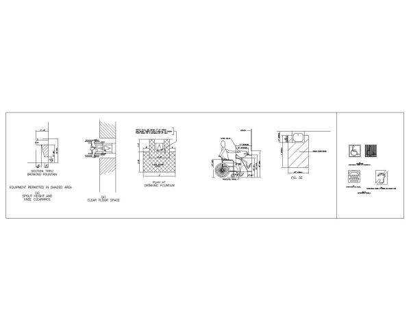 Free AutoCAD 2D Editable Drawings for Disabled Peoples Design Standards Symbols with Details_15