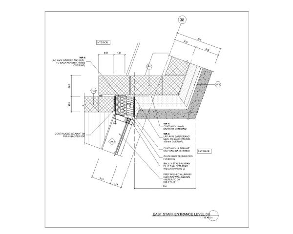 Free AutoCAD 2D Editable Drawings for Staff Entrance Assembly Details - 18