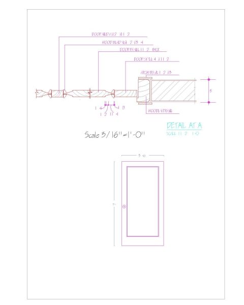 Free AutoCAD 2D Editable Drawings for Door Design with all detail _ 4