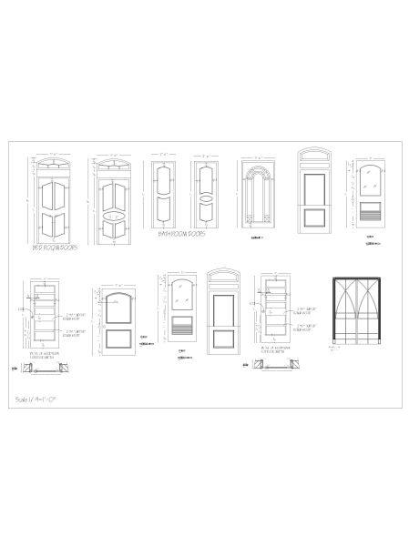 Free AutoCAD 2D Editable Drawings for DOORS ELEVATION & DETAILS_05