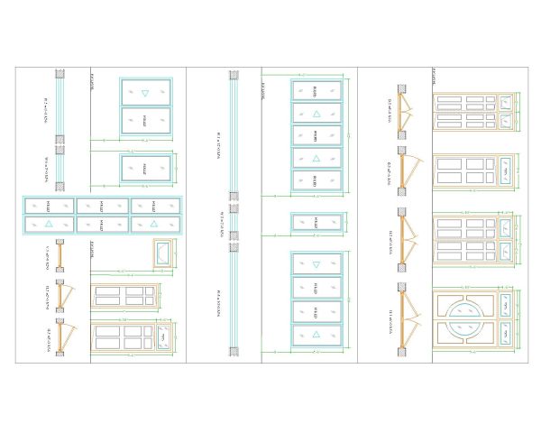 Free AutoCAD 2D Editable Drawings for Doors & Windows Working Drawings