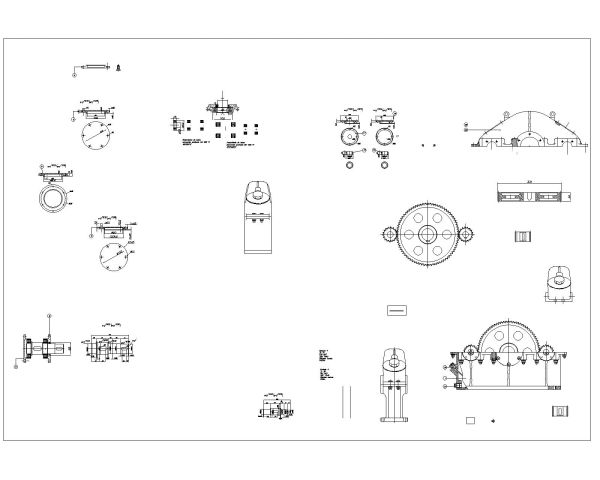 Free AutoCAD 2D Editable Drawings for Dual Gear transmission system 1200