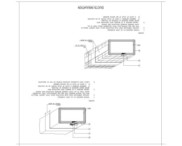 Free AutoCAD 2D Editable Drawings for Duct Insulation Details
