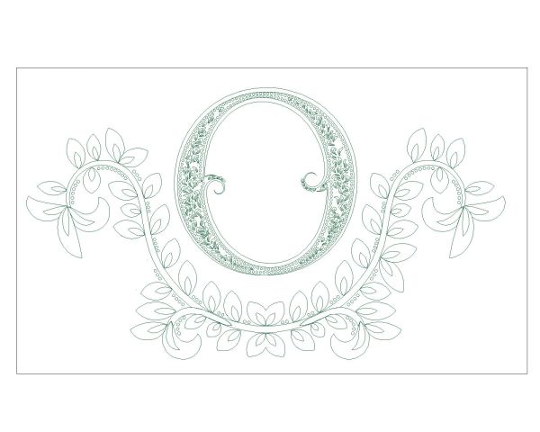 Free AutoCAD 2D Editable Drawings for English Alphabet Arts _ O