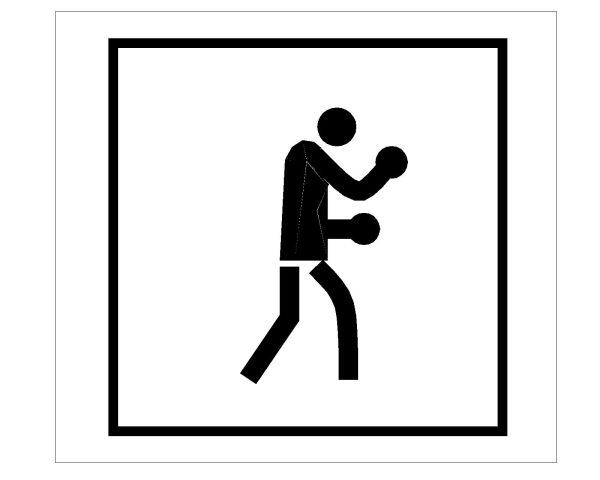 Free AutoCAD 2D Editable Drawings for Exercise Sign Board for Fitness Clubs - 4