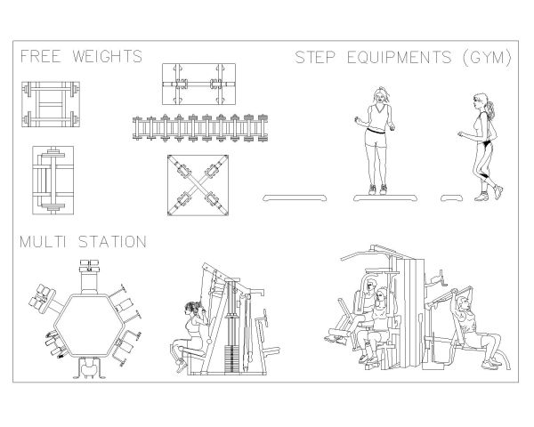 Free AutoCAD Drawing of Fitness Electronics Machine – 11