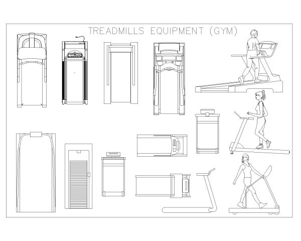 Free AutoCAD Drawing of Fitness Electronics Machine – 6