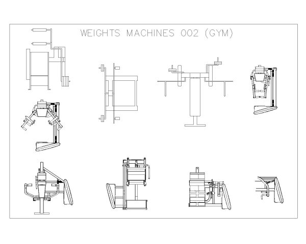 Free AutoCAD Drawing of Fitness Electronics Machine – 8