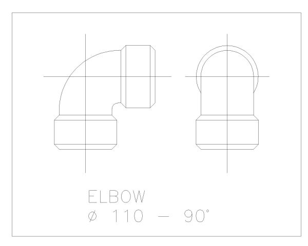 Free AutoCAD 2D Editable Drawings for PVC Items and Fitting for Plumbing Works-20