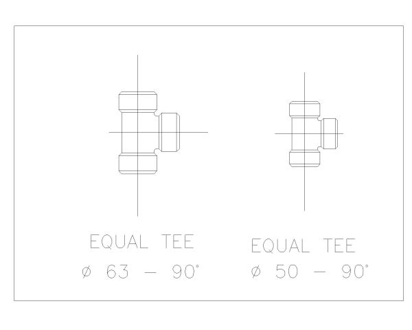 Free AutoCAD 2D Editable Drawings for PVC Items and Fitting for Plumbing Works-21