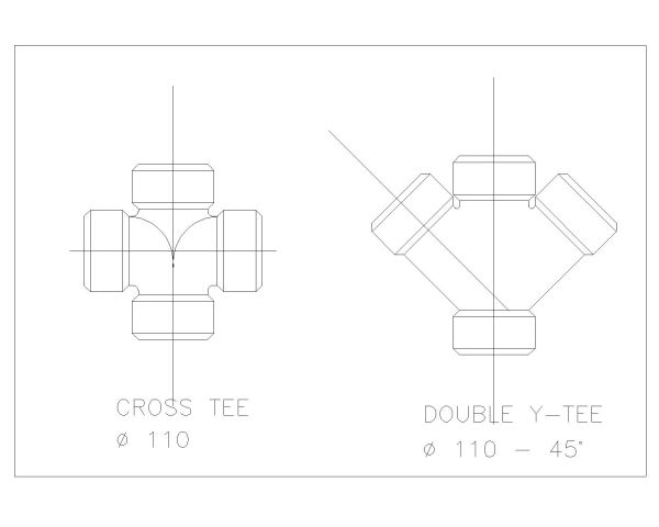 Free AutoCAD 2D Editable Drawings for PVC Items and Fitting for Plumbing Works-24