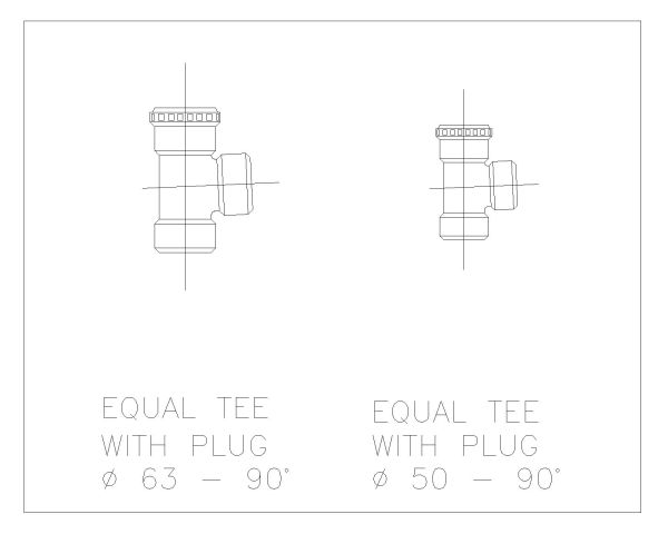 Free AutoCAD 2D Editable Drawings for PVC Items and Fitting for Plumbing Works-32