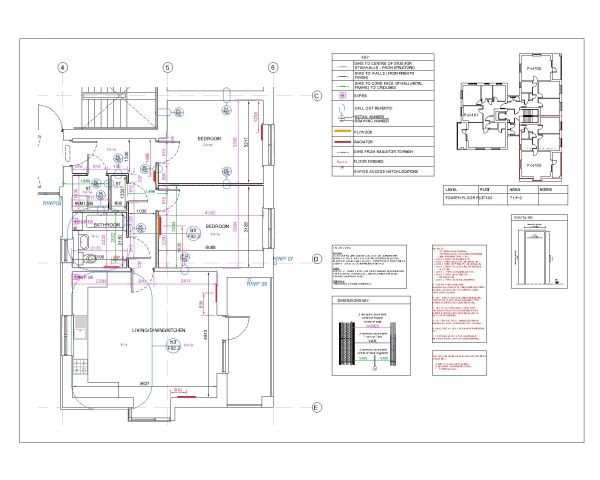 Small House Type (9) 1st Floor Plan & Details (9) CAD Block – DWG AutoCAD Editable Drawing (Free Download)