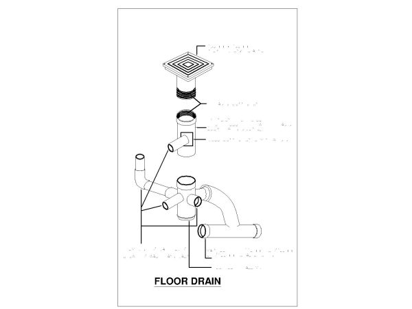 Free AutoCAD 2D Editable Drawings for Floor Drain Details