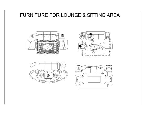 Free AutoCAD 2D Editable Drawings for Furniture for Office & Waiting Area_8