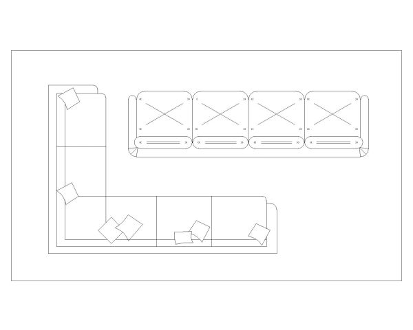 Free AutoCAD 2D Editable Drawings for Furniture for Office & Waiting Area_19