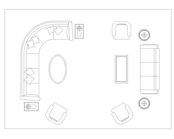 Free AutoCAD 2D Editable Drawings for Furniture for Office & Waiting Area_20