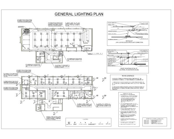 Free AutoCAD 2D Editable Drawings for GENERAL LIGHTING PLAN