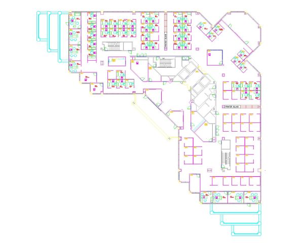 Geometrical Building Plan CAD Block – DWG AutoCAD Editable Drawing (Free Download)