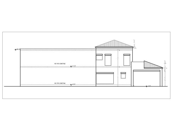 2BHK House Design Elevation (2) CAD Block – DWG AutoCAD Editable Drawing (Free Download)
