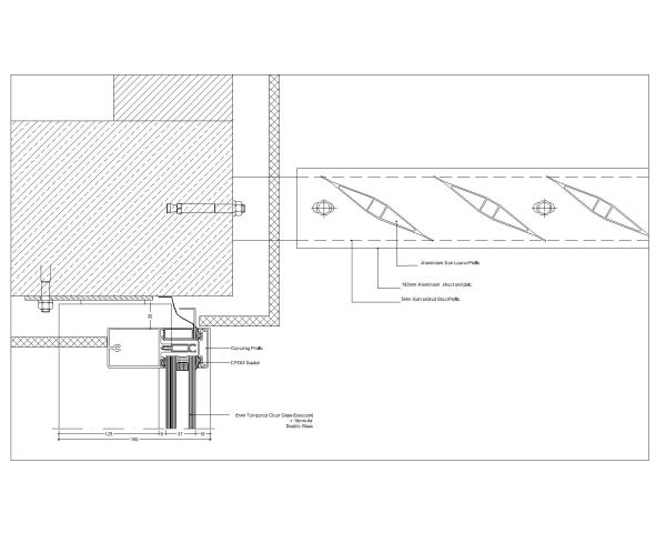 Free AutoCAD 2D Editable Drawings for Glass fixing & installing Detail Drawings-10