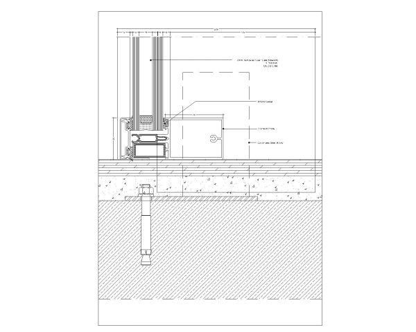 Free AutoCAD 2D Editable Drawings for Glass fixing & installing Detail Drawings-6