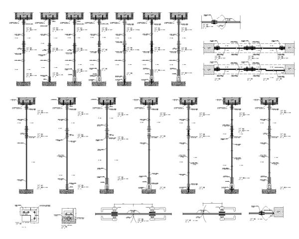 Free AutoCAD 2D Editable Drawings for Glass Sliding door installation shop drawings -2